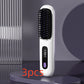 2 In 1 Straight Hair Comb Wireless Hair Straightener Brush Hair Fast Heating Portable Hot Curler USB Charging