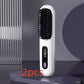 2 In 1 Straight Hair Comb Wireless Hair Straightener Brush Hair Fast Heating Portable Hot Curler USB Charging